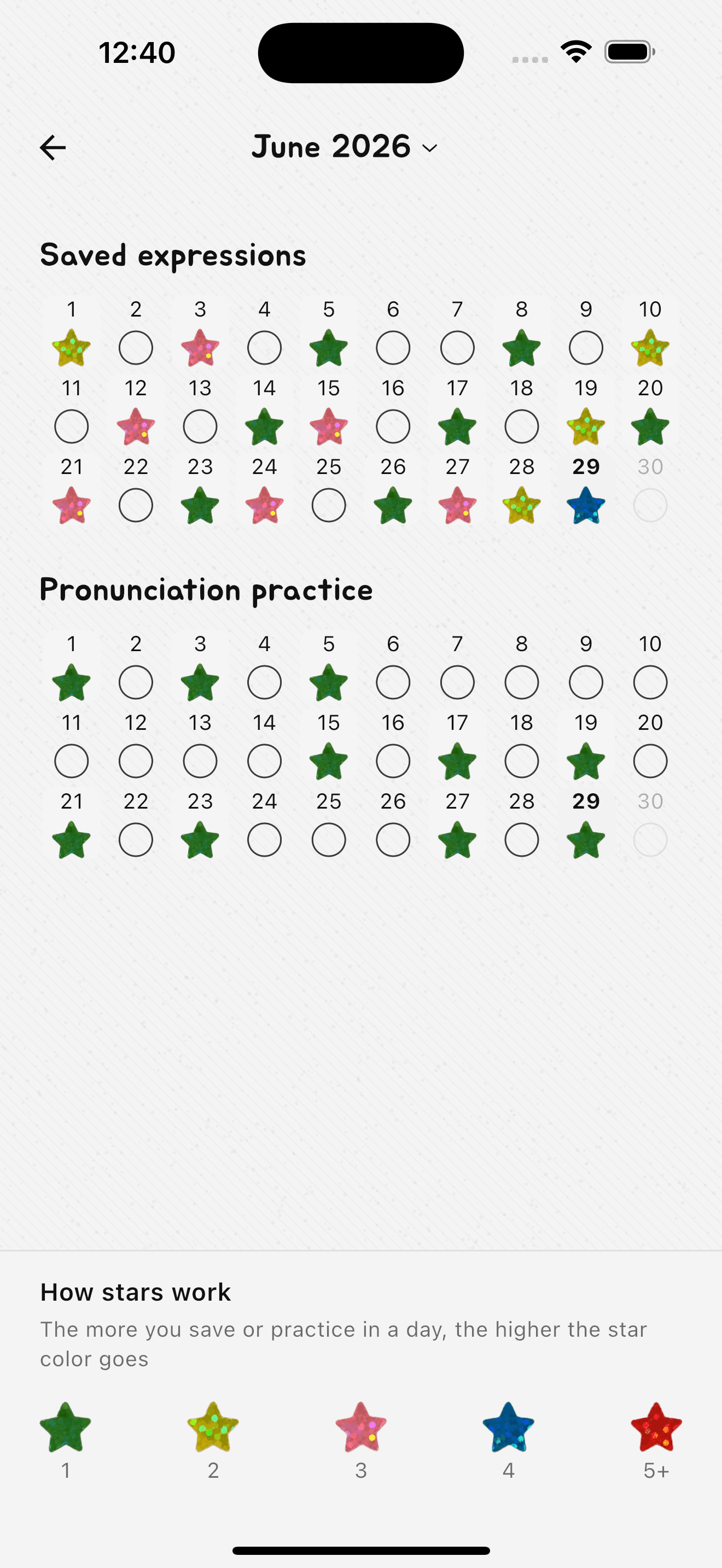 Calendar - LifeVocab